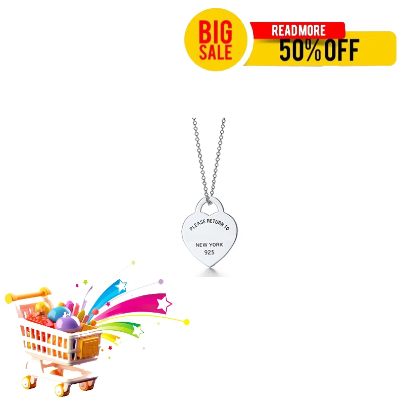 Fashionable and simple S925 sterling silver exquisite necklace set, ladies girls birthday wedding party gift