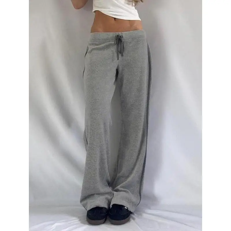 loose-stripe-sweatpants-sporty-casual-trousers-mid-low-waist-fishing-pants-denim-fabric-other-material-100-for-middle-aged-w