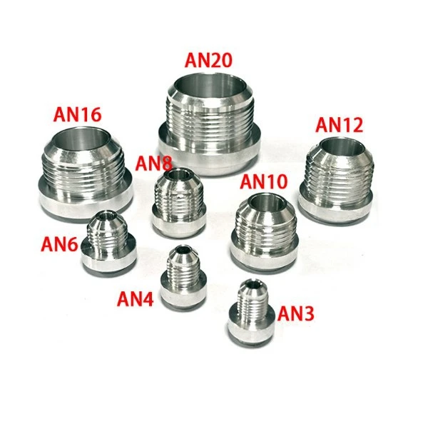Automotive Modification AN3/AN4/AN6/AN8/AN10/AN12/AN16/AN20 Aluminum Threaded Welded Joints