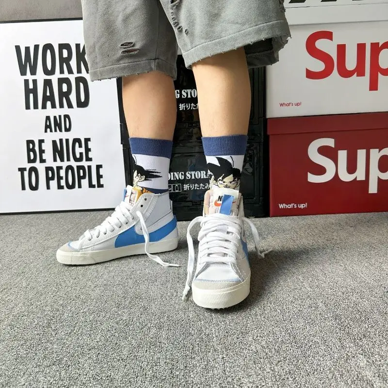 اليابانية الكرتون لعبة دراغون بول جوكو بيكولو متوسطة طول الجوارب المستقيمة أنيمي شخصية فيغيتا جوارب قطنية الصبي هدية عيد ميلاد #3