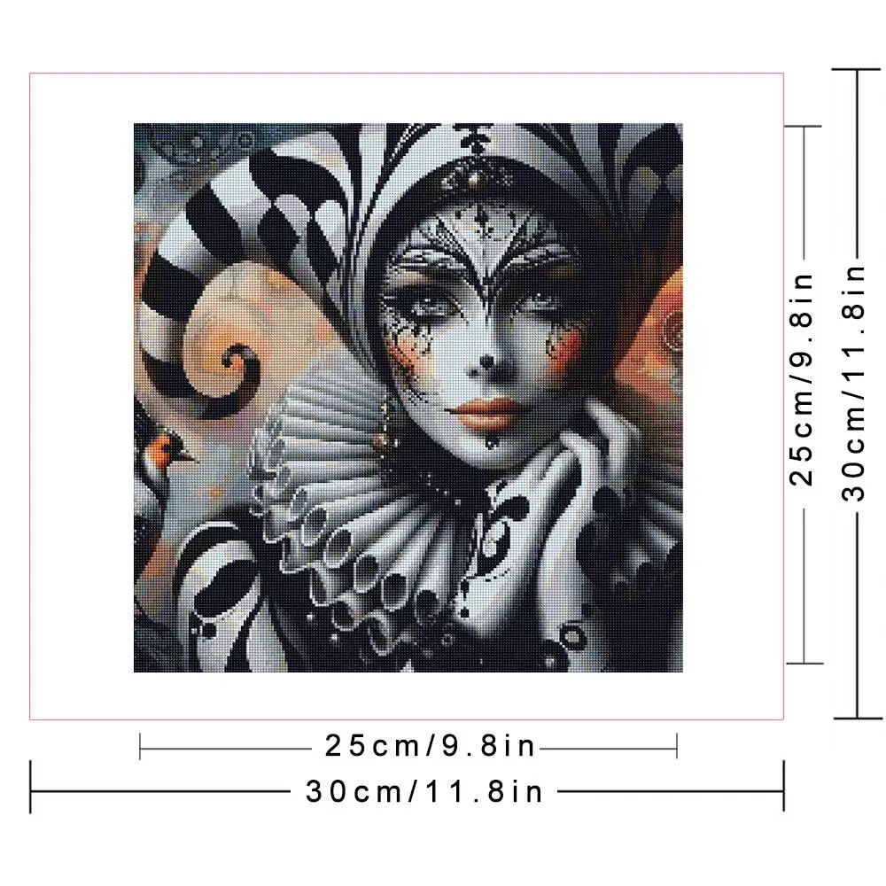 Huacan Woman 5D DIY Diamond Painting Portrait Diamond Mosaic Living Room Home Decoration Creative Hobbies Wall Stickers