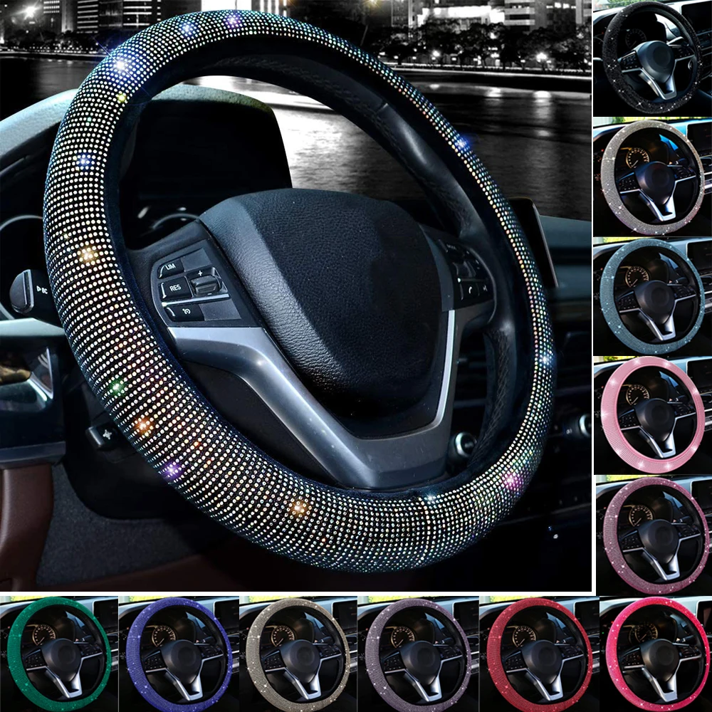 Shiny Steering Covers For MAZDA CX-3 CX-5 CX-7 CX-9 BT50 MX-5 MX-5 Miata RX8 Tribute Mazda 3 5 6 7 Car Steering Wheel Protector