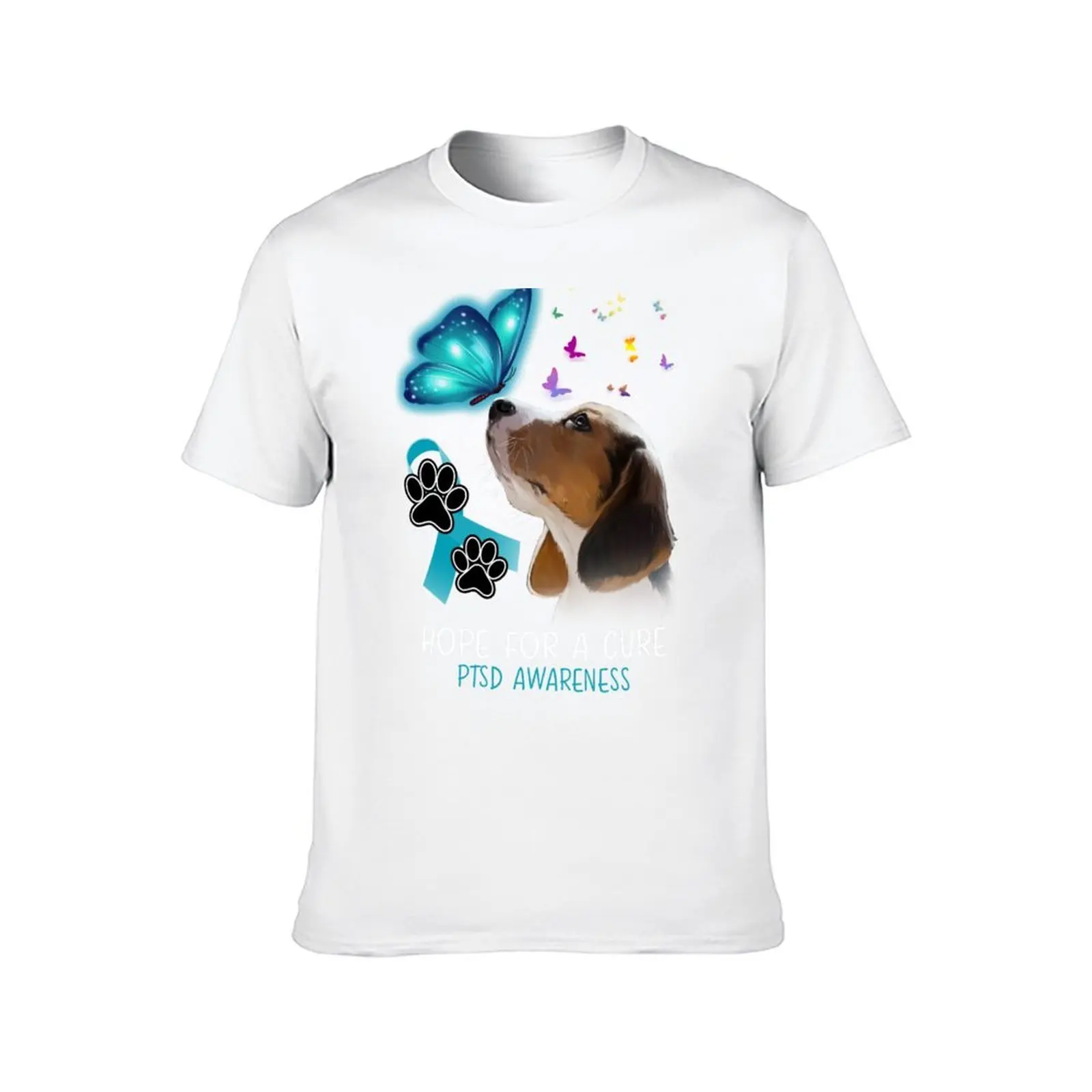 Beagle Hope For A Cure PTSD Awareness T-Shirt t shirts for man pack cotton man tshirt T-Shirt