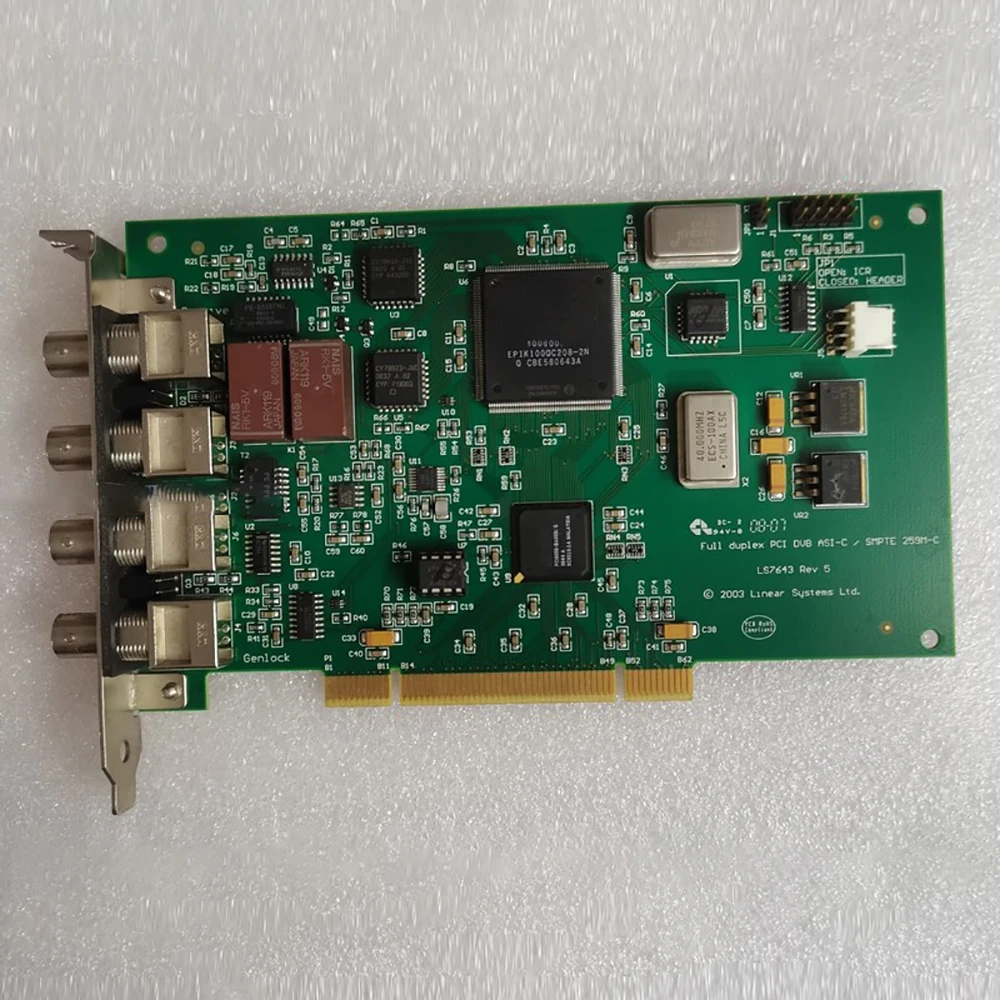 LS7643 Full Duplex PCI DVB ASI-C DVB-ASI Code Stream Output Card Fast Ship Original Quality