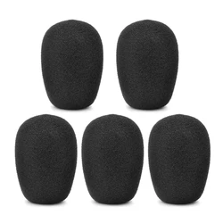 5x Black Mic Protector Replacement Headset Foam Covers Windscreen Windshield Sponge Covers Mic Cover for Razer BlackShark V2 Pro