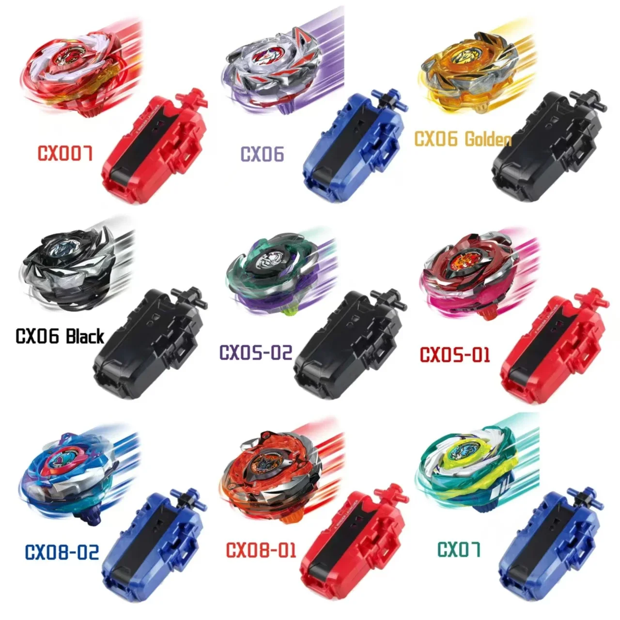 حار بيع منتج جديد CX سلسلة انفجار معركة سبيكة الدوران قاذفة مجموعة الصبي معركة لعبة CX01 ~ CX08 #4
