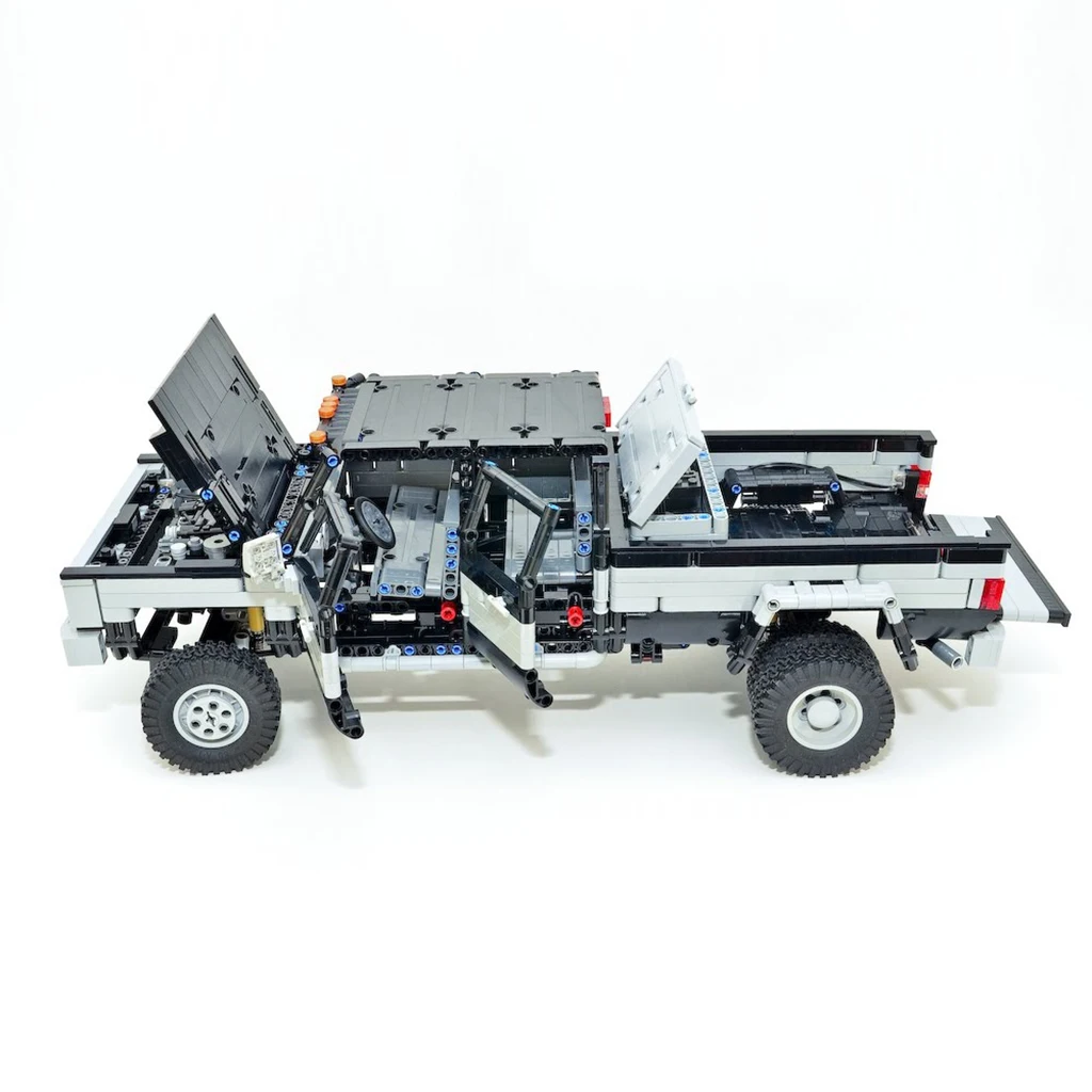 MOC-26919 Silverado-1986 K30 dually 4X4 remote control motor lithium battery electric toy assembled building block car model