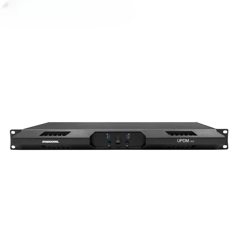 Riworal K2 2 Kanaals Eindversterker 2000W * 2 1U Amps Max Professionele Power Amp Voor Line Array/dj Subwoofer Versterker