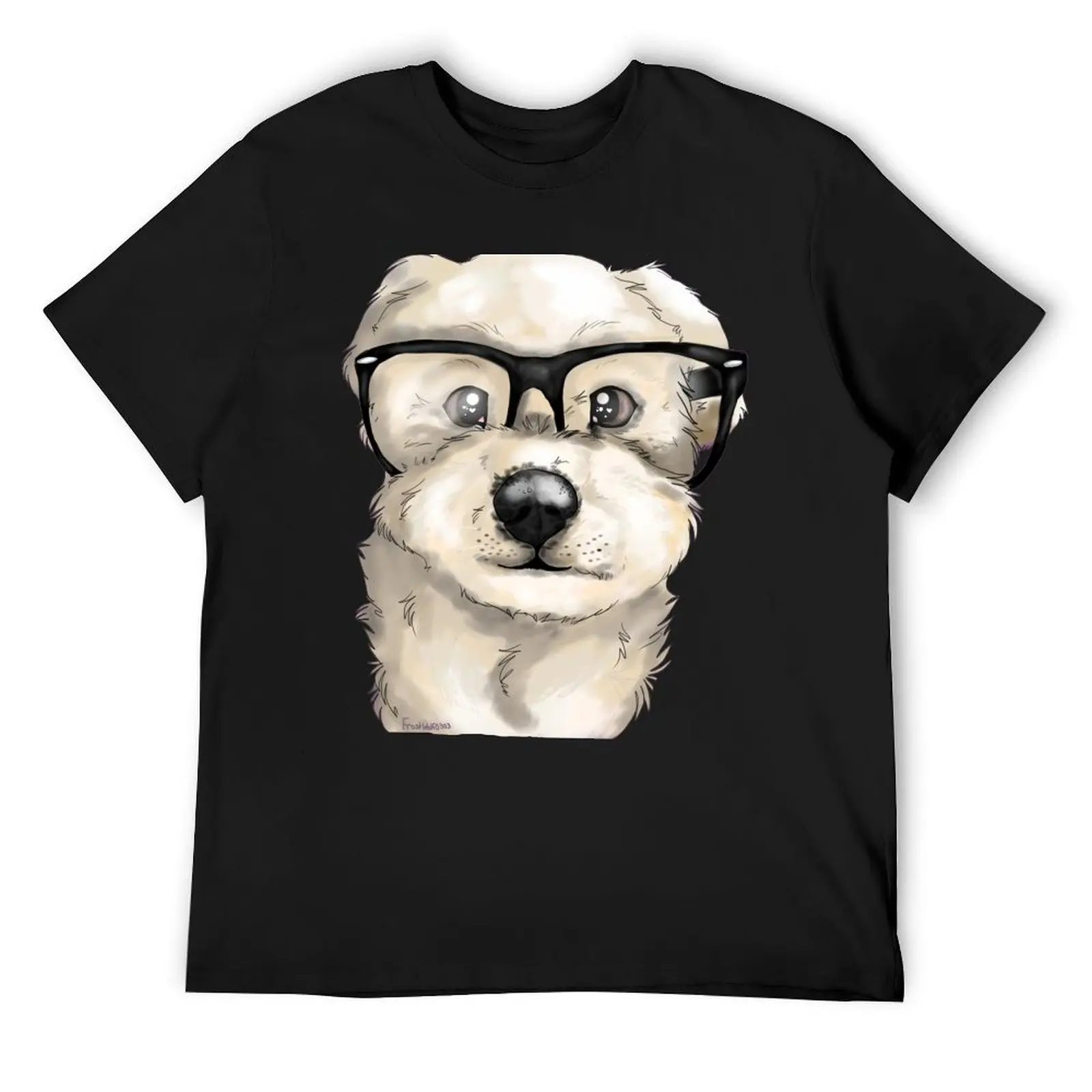 

Nerd Dog T-Shirt oversized graphic tee animal prinfor boys blue archive blanks heavyweight t shirts for men