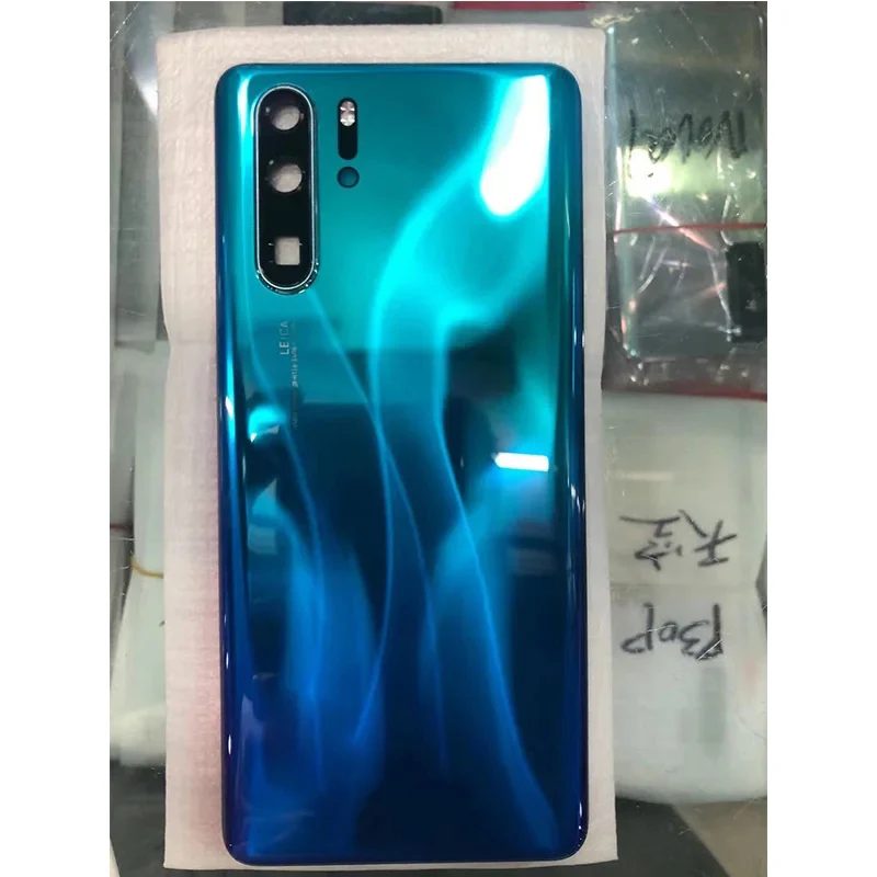 Стеклянная задняя крышка батарейного отсека для Huawei P30 Pro, задняя крышка батарейного отсека для Huawei P30 Pro с объективом камеры