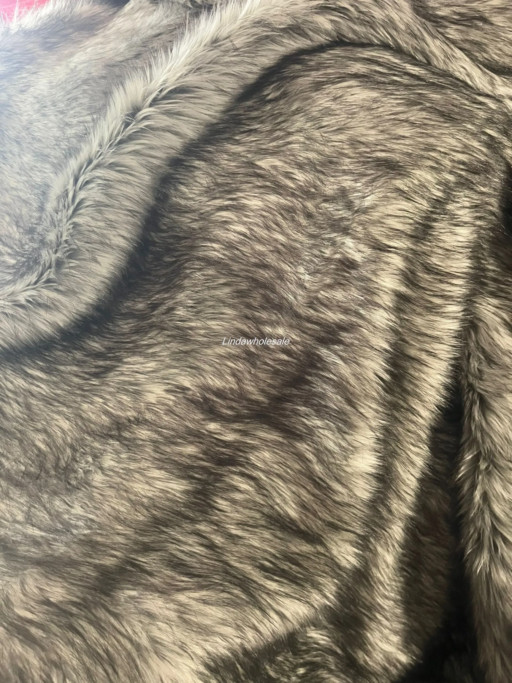 Light grey dye tip faux fur fabric, coat plush fur, faux fox fur,faux fur fabric,Fashion home textile materials