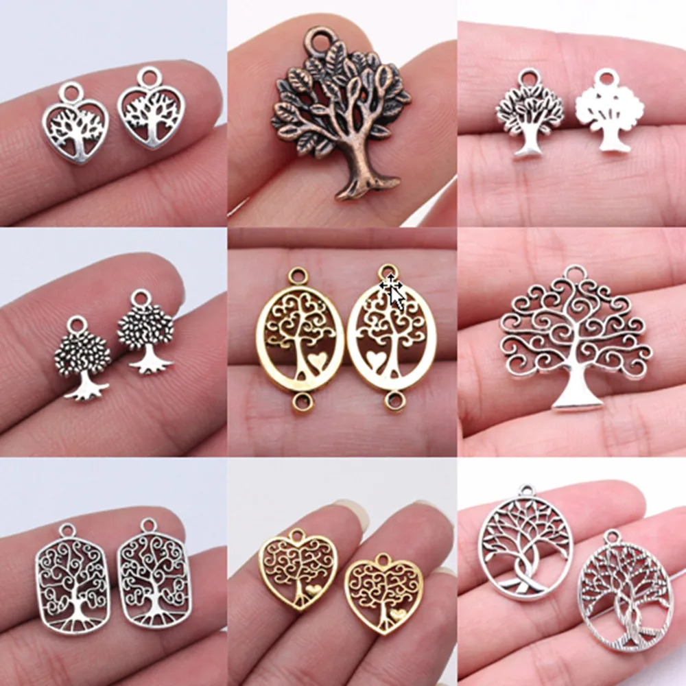 Bulk Charms For Jewelry Making Kit Pendant Diy Jewelry Accessories Tree Charms