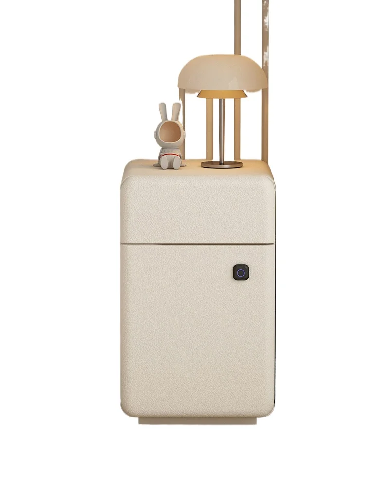 

Single small bedside table fingerprint lock cabinet integrated household