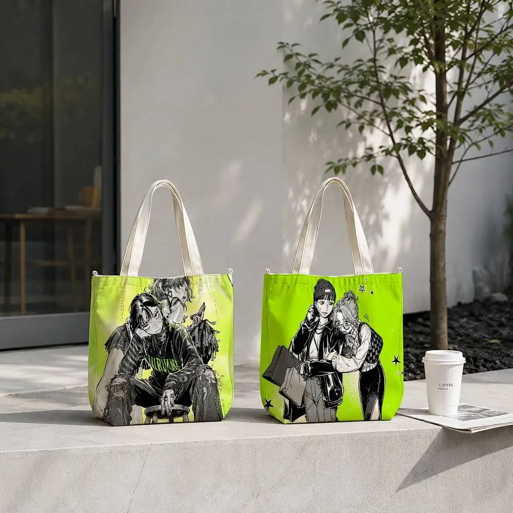 The Guy She Was Interested In Wasnt a Guy at All Tote Bag for Women Reusable Shopping Tote Bag Zippered Shoulder Bags Print