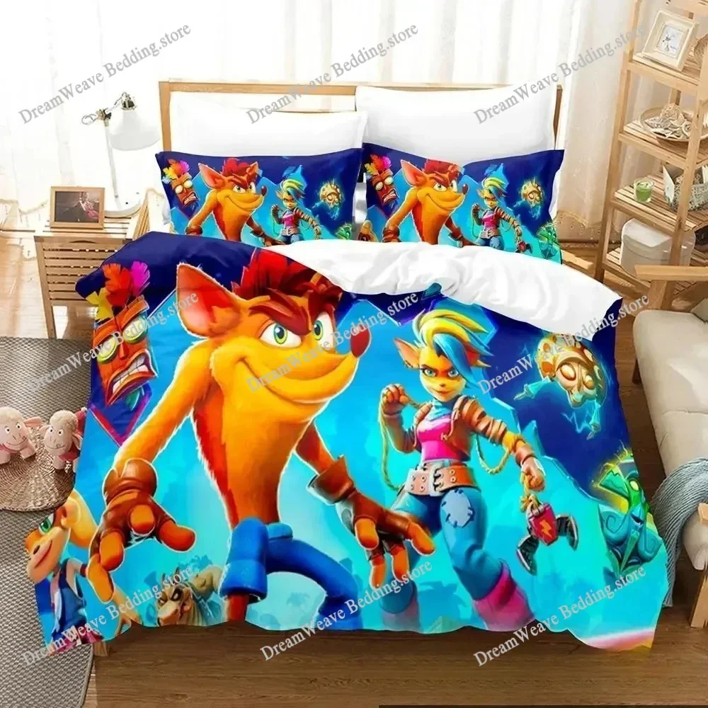 

Crash Bandicoot Game Bedding Sets Exquisite Bed Supplies Set Duvet Cover Bed Comforter Set Bedding Set Luxury Birthday Gift