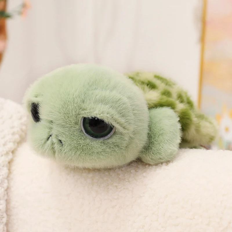 Tortuga realista, juguetes de peluche, tortuga marina, lindo Animal, muñeca, Animal relleno suave, juguete para bebé, regalo, regalos de cumpleaños para niñas, decoración de habitación