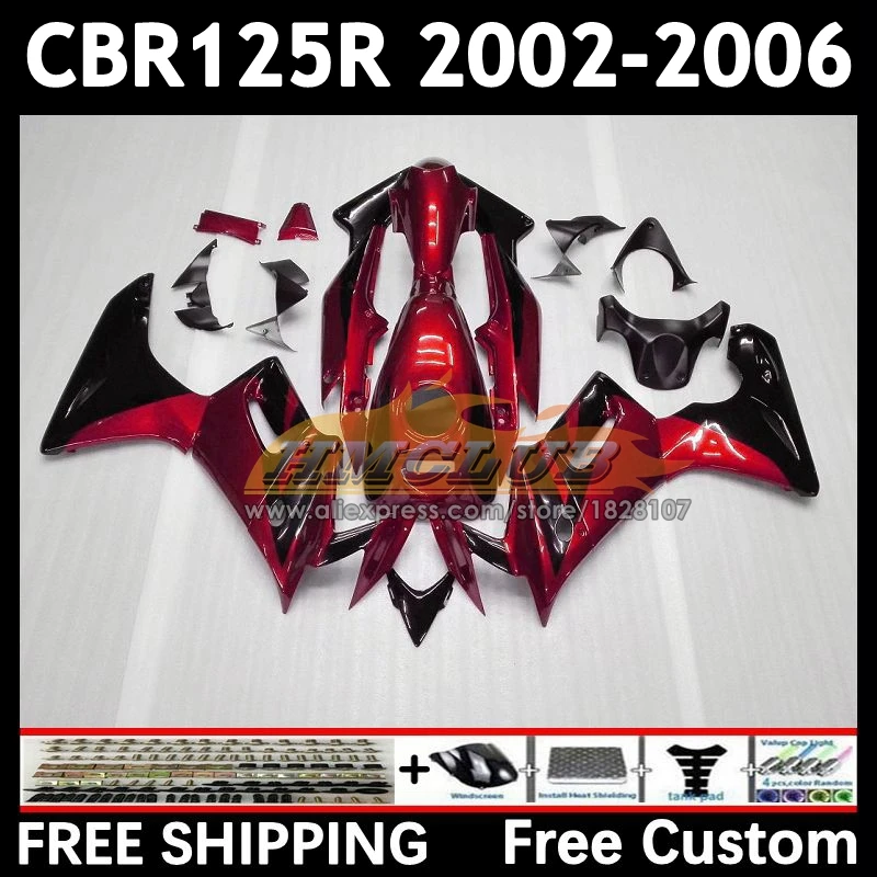 +Tank For HONDA CBR-125R CBR125RR CBR 125 125R 91No.8 CBR125R wine red 02 03 04 05 06 125CC 2002 2003 2004 2005 2006 Fairing