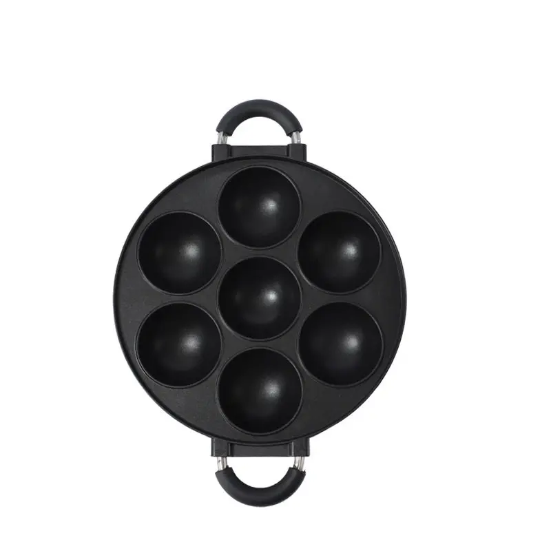 Y Deepened & Enlarged 7-Hole Takoyaki Pan - Non-Stick Electric Octopus Ball Maker for Home Kitchen