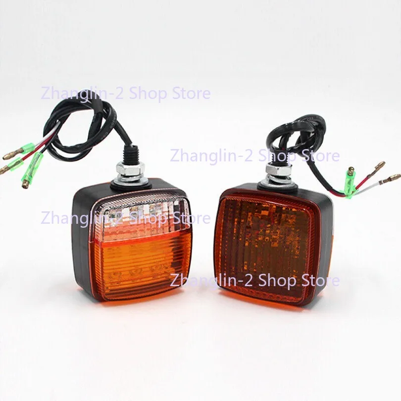 1pc Forklift Turn Signal 12-80V Double-sided Steering Yellow Corner Light Universal