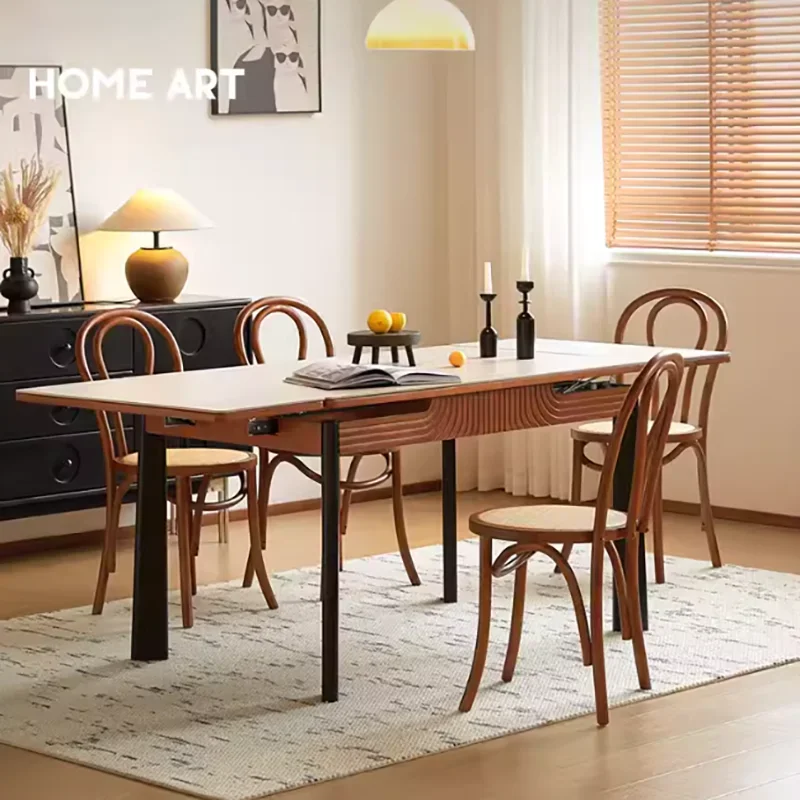 

Aesthetic Indoor Dining Tables Nordic Italian Collapsible Modern Restaurant Tables Center Conference Muebles Unique Furniture