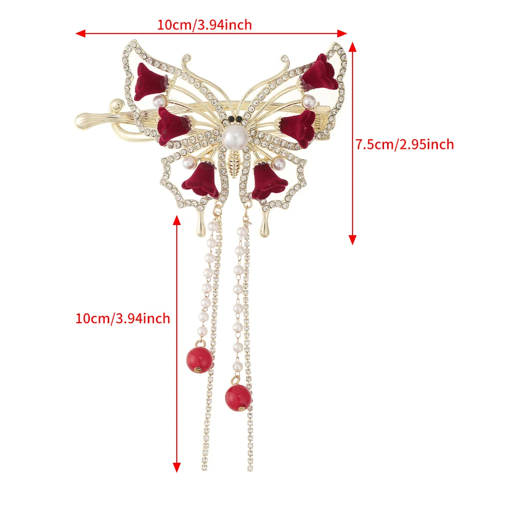 Flower Festival Hair Claw For Ladies Fashion Ponytail Hair Crabs Girls Temperament Hair Clips Shark Clip Barrettes Accessories