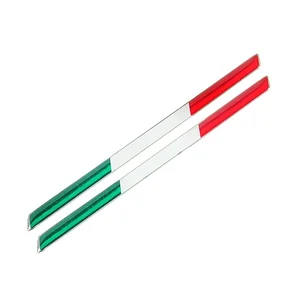 Feiner italienischer Flaggenaufkleber, Emblem, italienische Autokoration, Fahrrad, Motorrad, 2pcs 9 Hauptaufkleber des Verkaufslandes - №3