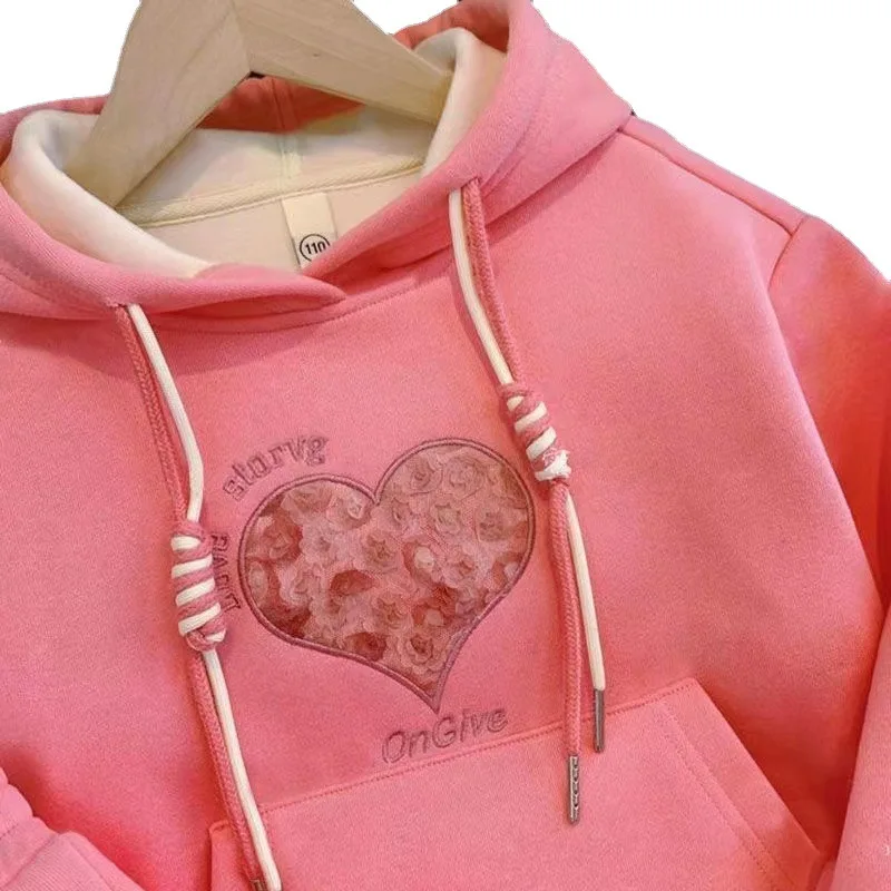 Spring Girls Casual Sweatshirt+pantClothing Sets Kids 2pcs Suit Autumn Tracksuit Children\'s Thicken Printing Sportswear 1-8years