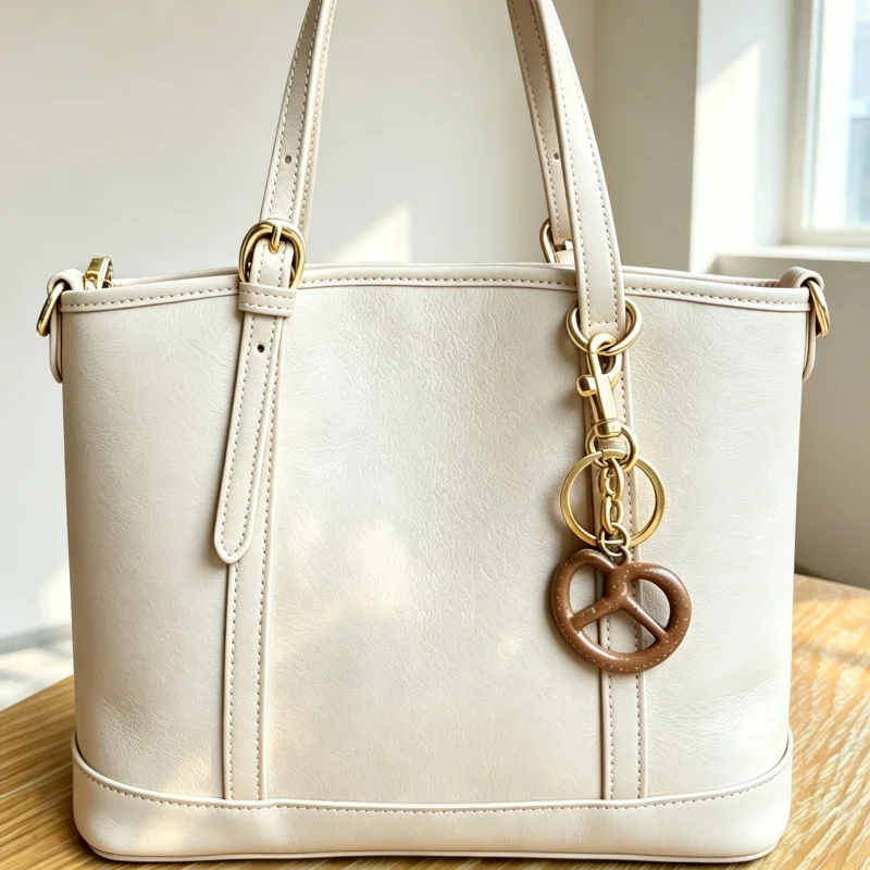 Fashionable Charms Imitation Bread Pattern Pendant Ornament For Handbag Tote Bags Accessories Keychain