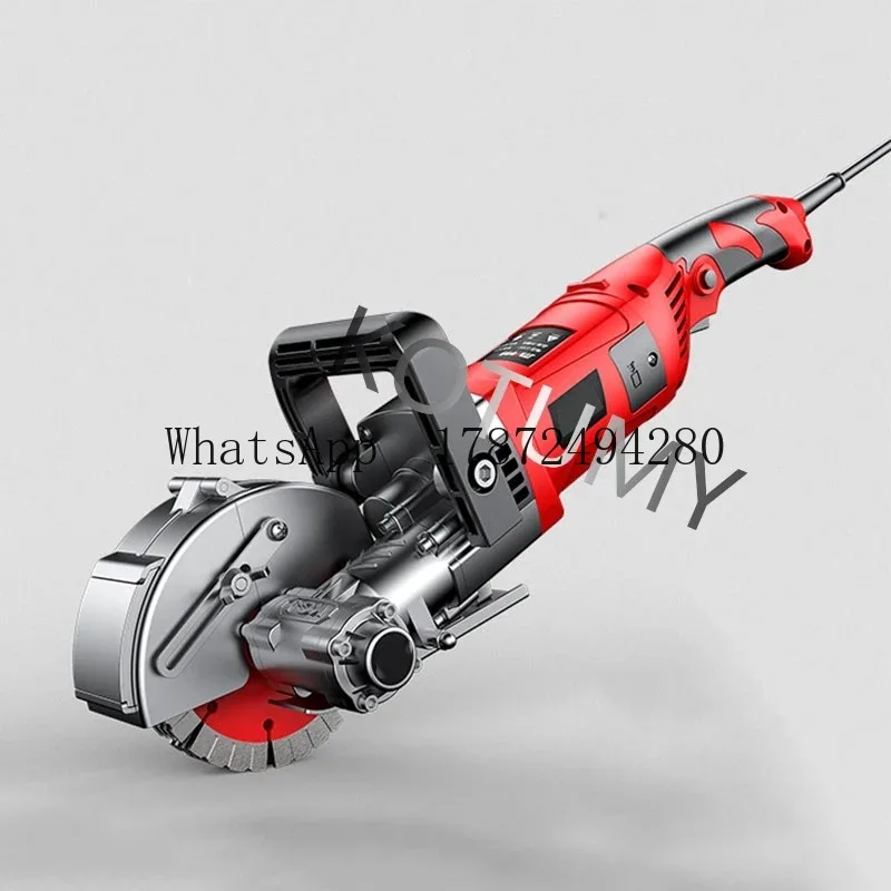 Conc Wall Slotting Grooving Machine Brick Wall Slot Cutter 220V Hydropower Installation Du-st-proof and Circular Saw