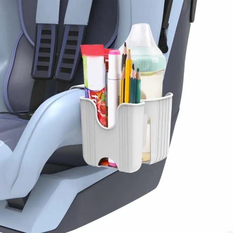 CORB Child Friendly Cup Holder for Car Seats and Strollers Gray Secure Attachment