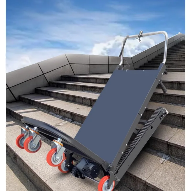 Electric building materials cargo moving stair climbing crawler automatic up and down stairs folding transporter