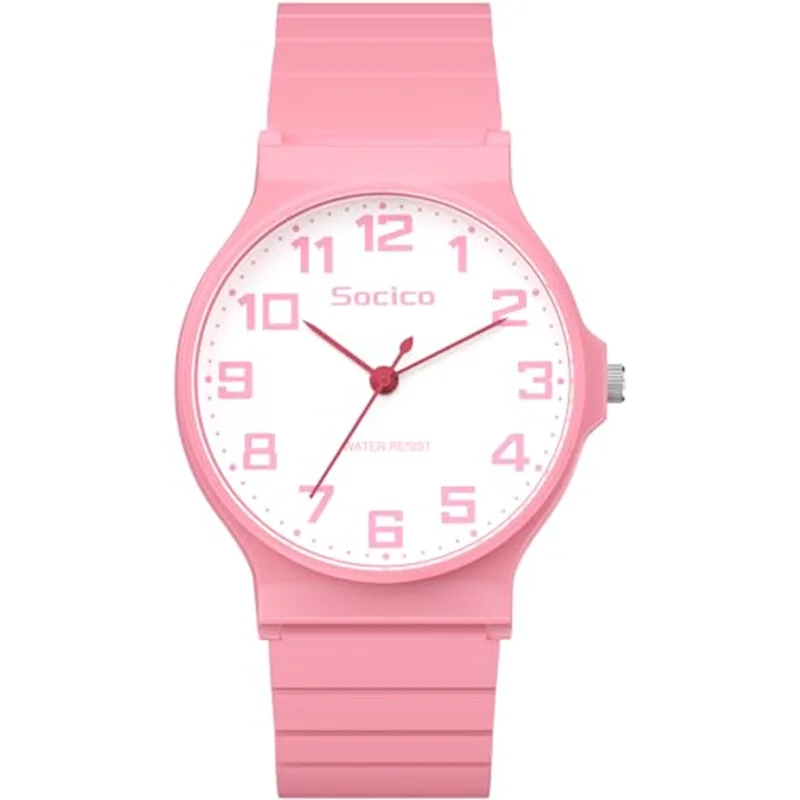 SOCICO Kids Analog Watch 30M Waterproof for Boys & Girls 5-16 Years Old Child watch girl Children wristwatch