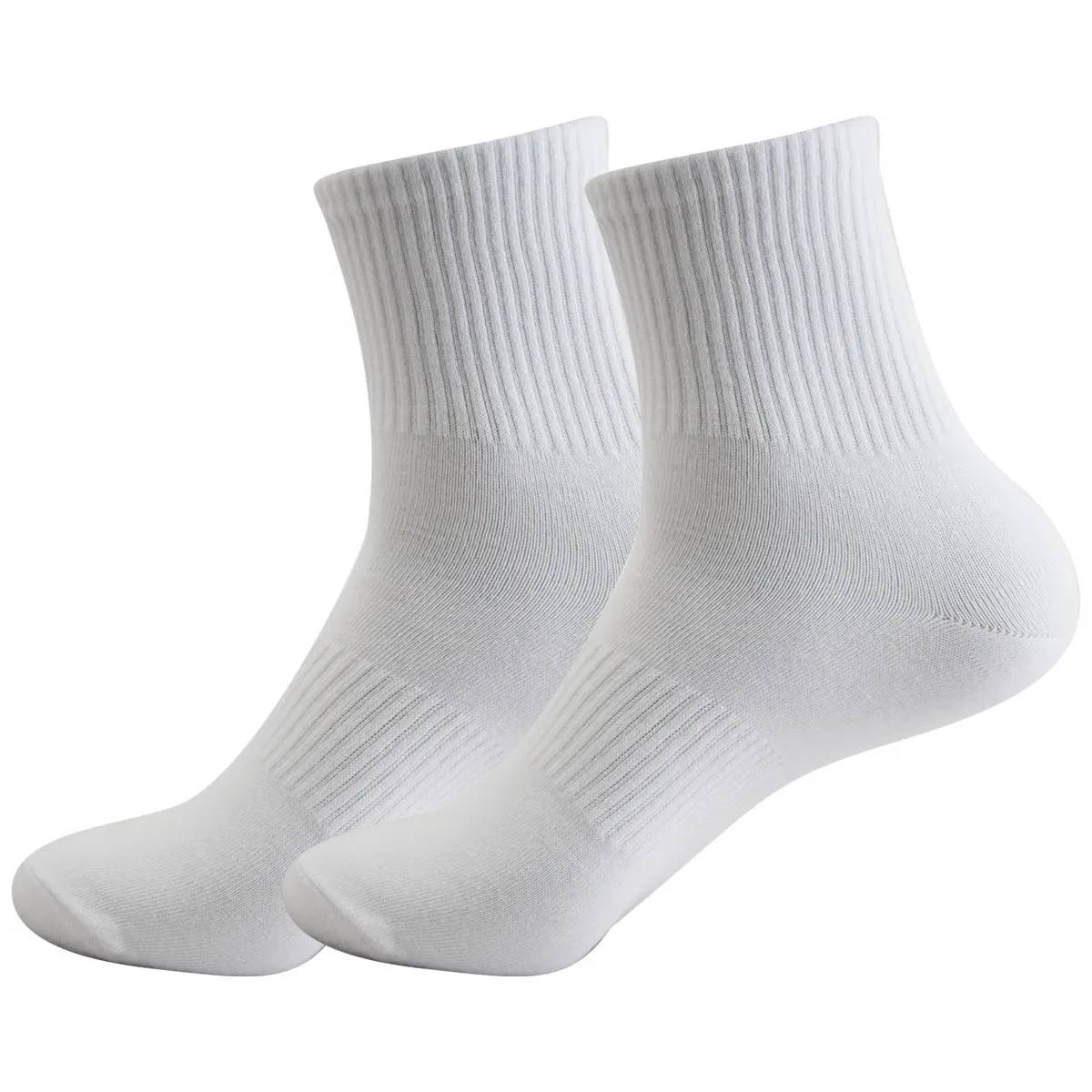 1 pair of new black and white solid football socks, basketball socks, yoga socks, sports socks, outdoor sports socks