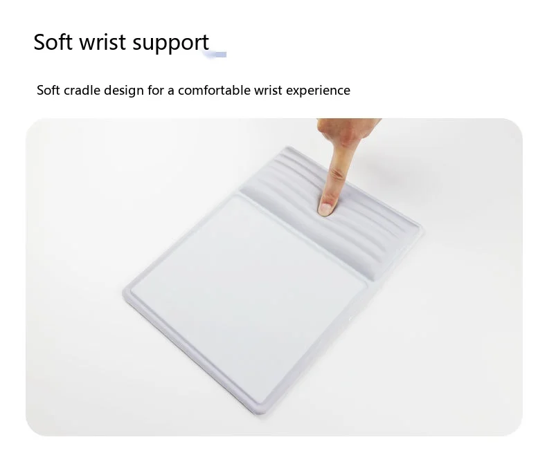 Schaumstoff-Handgelenkauflage Tastatur-Pad-Set 6 Farben Büro Gaming Weiche Ergonomische Rutschfeste Schreibtischunterlage – Detail 5