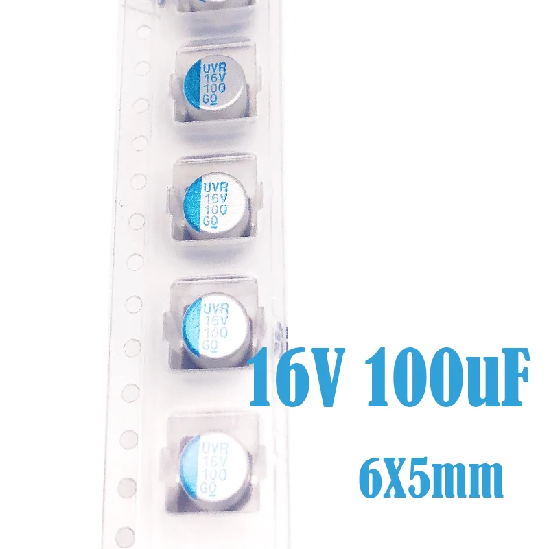 

(10-100pcs)16V 100UF 6X5MM SMD Solid state capacitor/solid polymer capacitor 100uf 16V