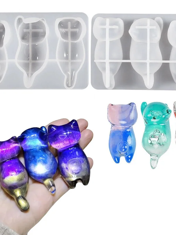 

Adorable 3D Silicone Pen Rest Stand Kitchen Cooking Tools DIY Mold Lovers Gifts Cute Posture Pen Holder