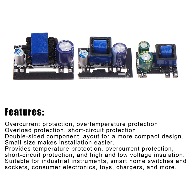 AC-DC 5V Precision Buck Converter, 220V To 5V Step-Down Power Supply Module, 5W–10W Output