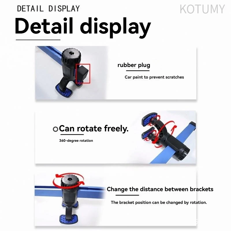 Long Rotating Bracket for Auto Dent Puller, Car Sheet Metal Aluminum Body Repair Tool