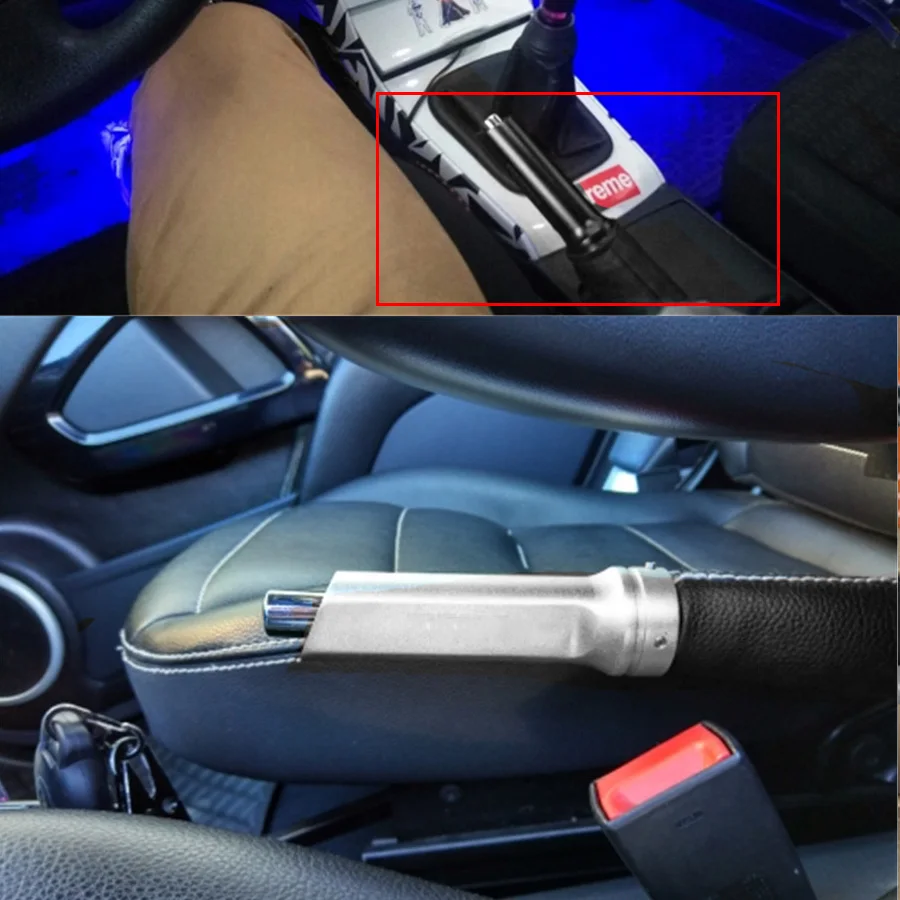 2.5CM Universal Auto Car Aluminum Hand Brake Sleeve Handbrake Handle Hand Protector Cover