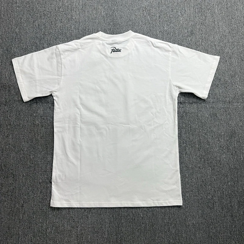 26FW Retro Male Female Patta T‑Shirt Fruit Graphic Print Loose Oversized Casual Summer Short Sleeve Tee Tops
