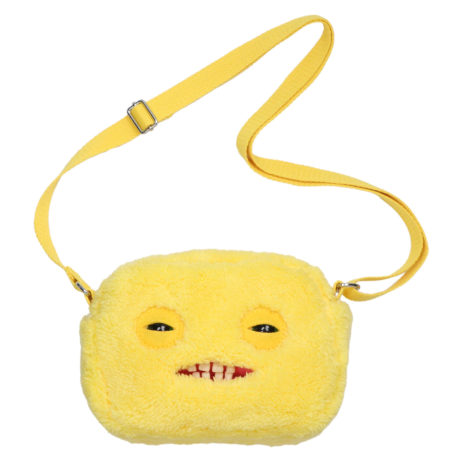 Original Fuggler Hässliche Zähne Monster Plüschtiere Schultertasche Fuggler Weitaugiger Seltsamer McStinkles Katze Plüsch Umhängetasche Geschenke