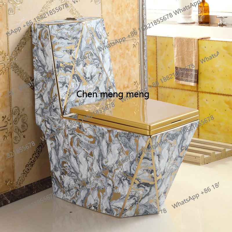 

MF Siphon type golden toilet anti-splashing and anti-freezing crack large diameter pumping silent toilet