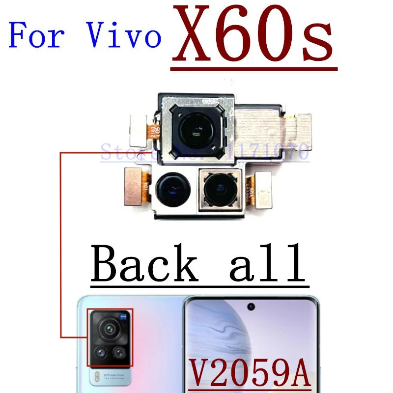 Rear Camera For Vivo X60s X60t Pro V2059A V2085A V2056A Main Ultrawide Telephoto Original Back Camera Module Spare Parts