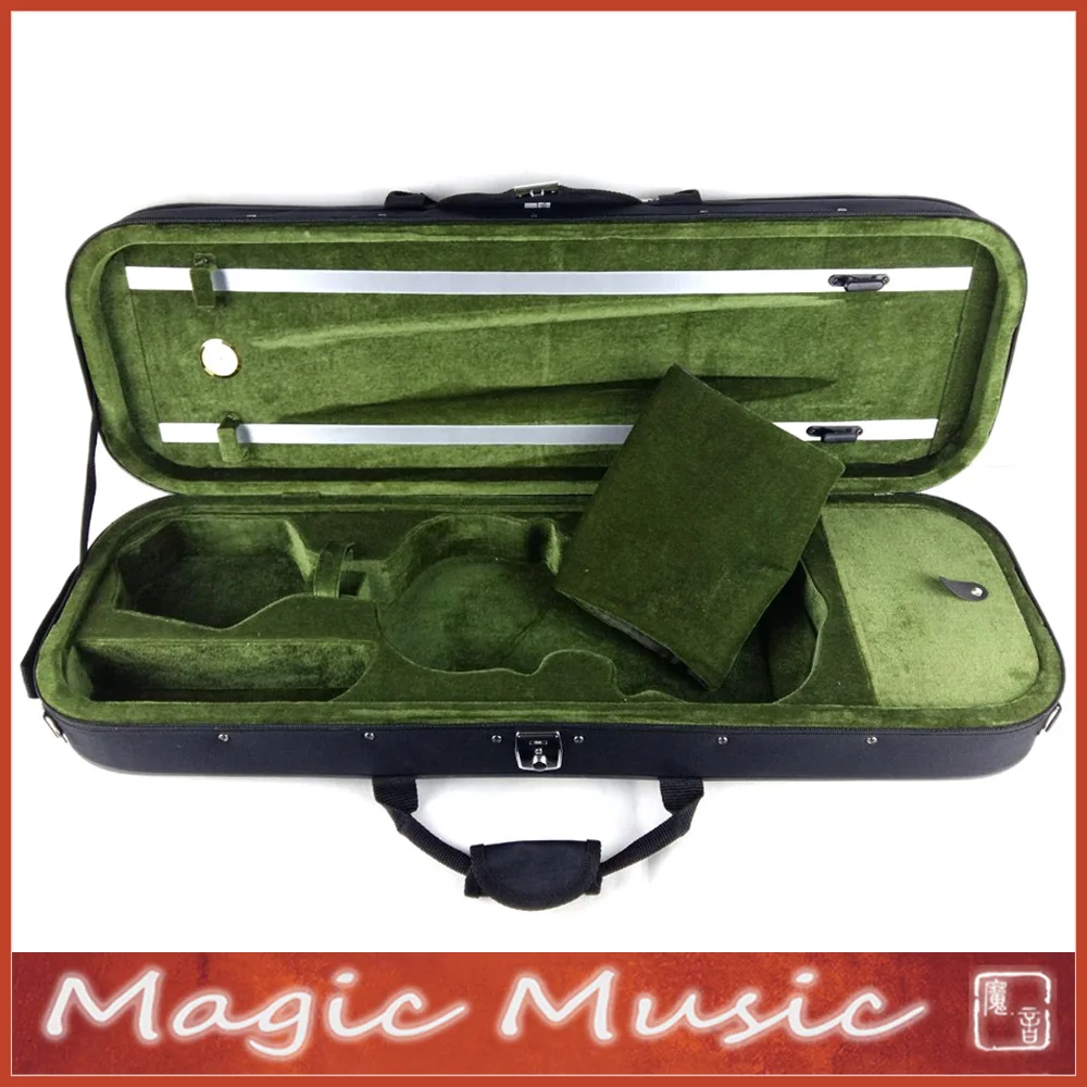 Black Seattle Canvas Violin Case, for Violin Size 4/4, Lightweight Sturdy, Oblong Case, High Quality
