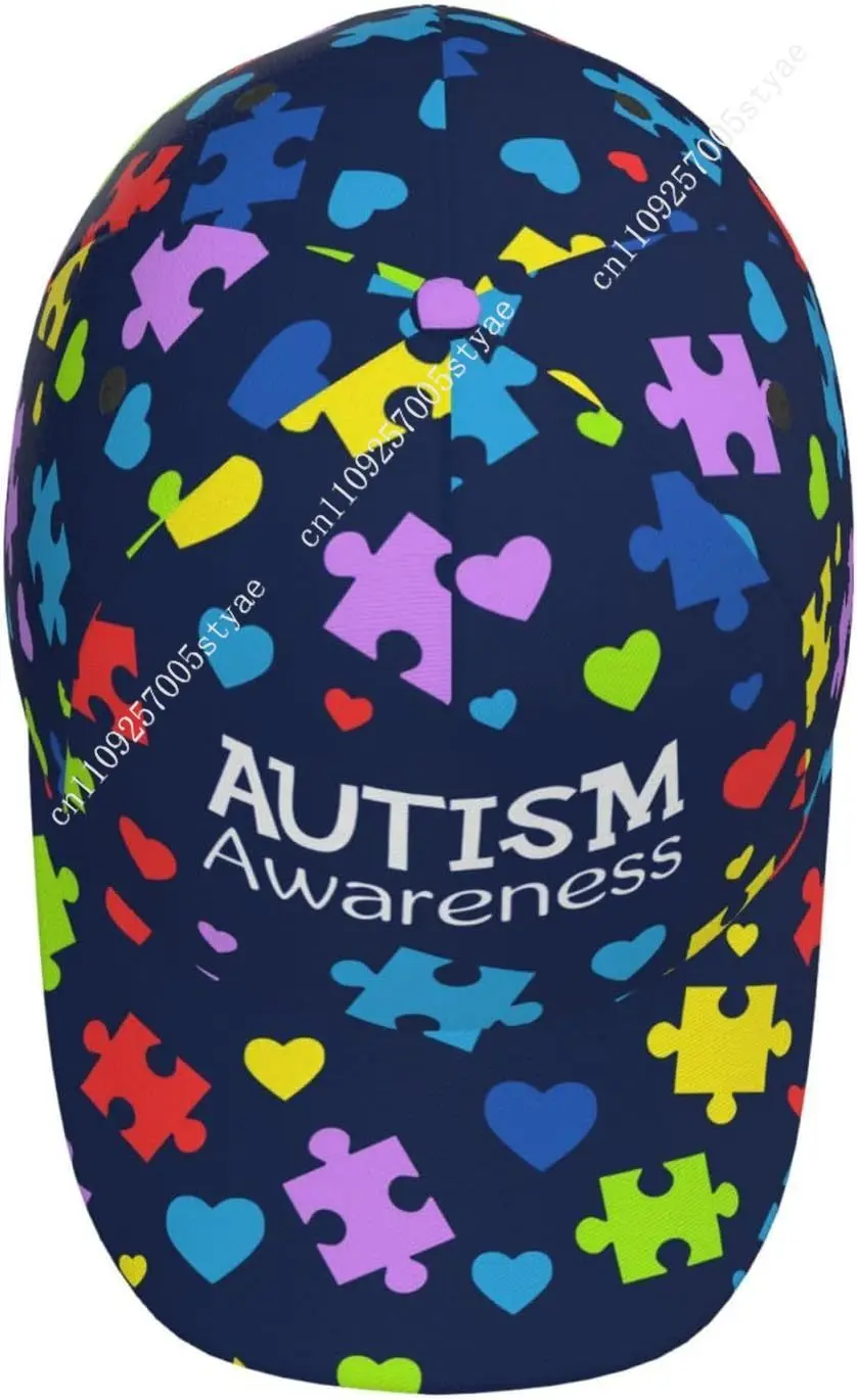 Autism Hats Men Women Autism Awareness Baseball Cap Fashion Sunhat Adjustable Hip Hop Dad Hats Trucker Caps Casual Snapback Hat 3