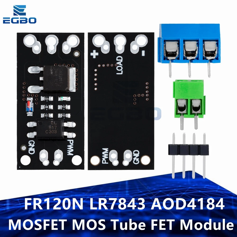 1~5PCS  EGBO FR120N LR7843 AOD4184 D4184 Isolated MOSFET MOS Tube FET Module Replacement Relay 100V 9.4A 30V 161A 40V 50A Board