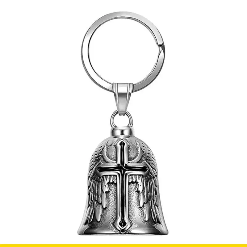 SZCH Universal Motorbike Bells Decorative Bells Vintage Wing Bells Hanger Punk CrossGuardians Bells Keychain