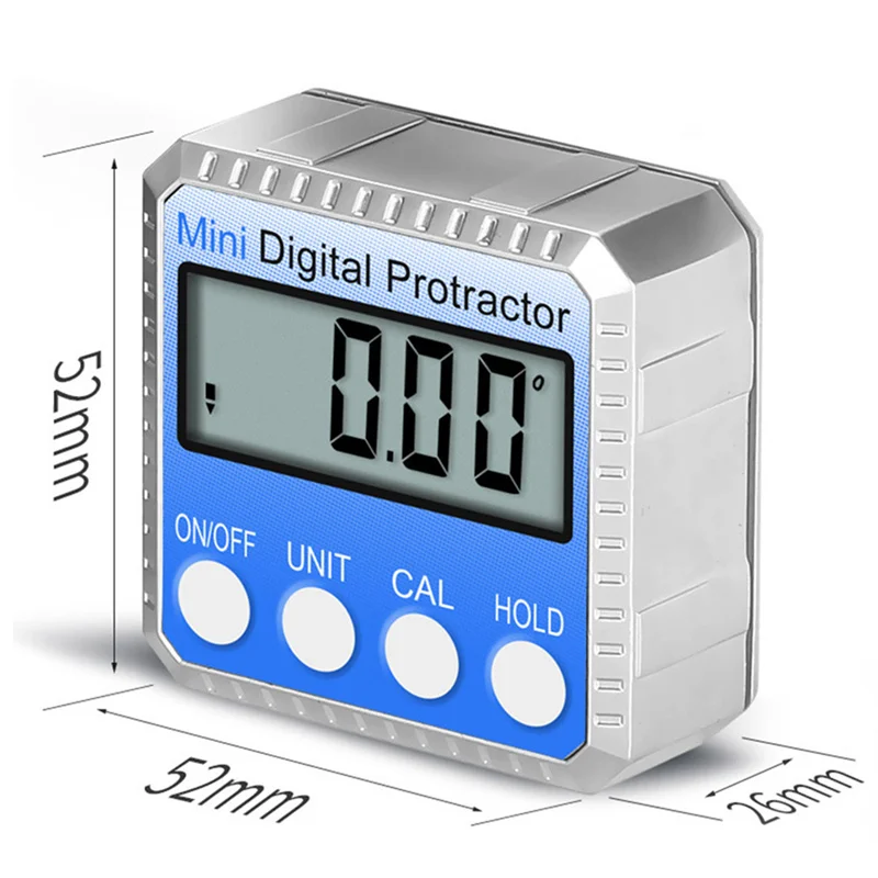 Magnetic Mini Digital Protractor 360° Digital Inclinometer Electronic Slope Angle Ruler Digital Level Angle Finder Measure Tool