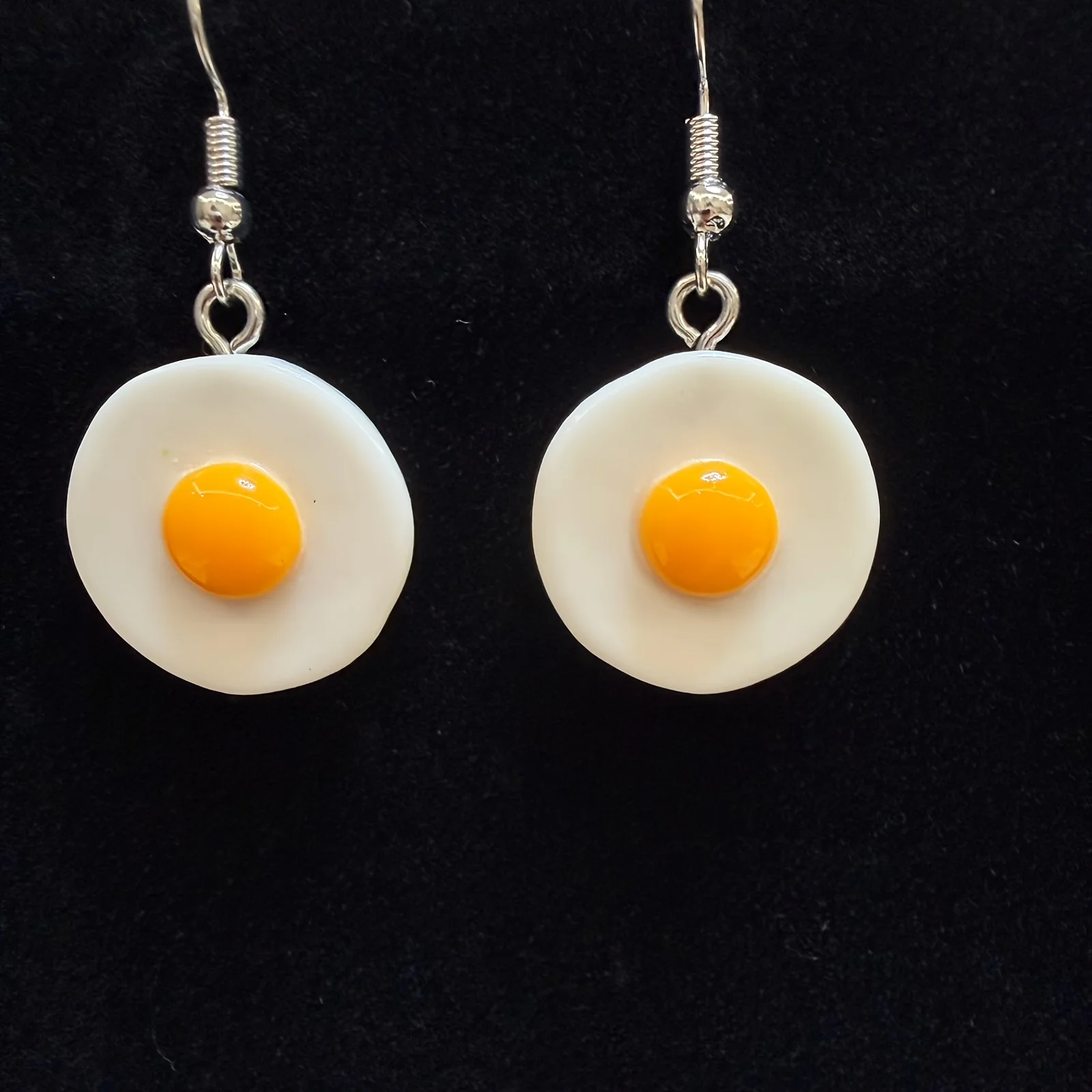 1 Pair Fried Eggs, Cute Fried Eggs, Omelette Earrings