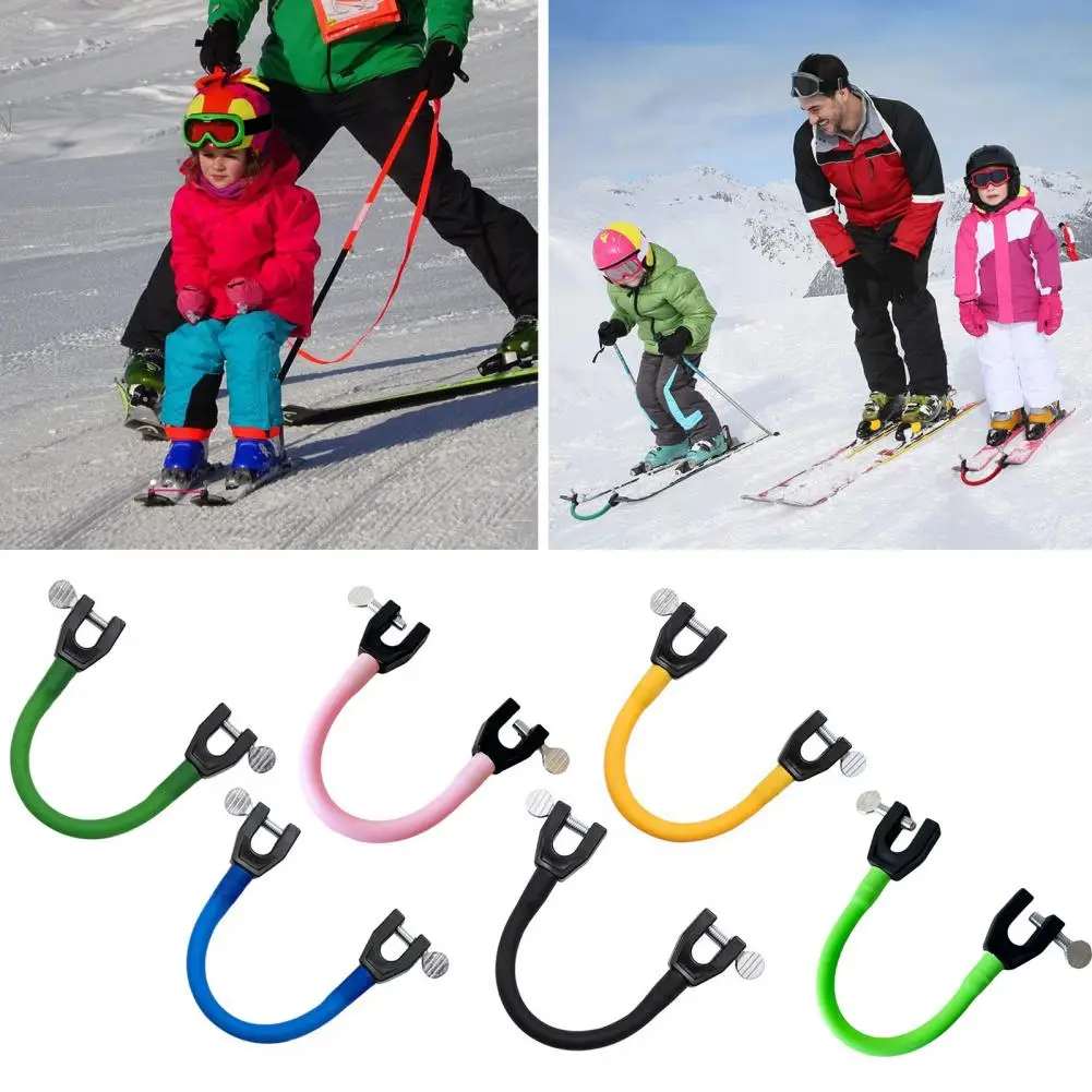 Durable Ski Training Tool Ski Connector for Kids Ski Tip Connector for Beginners Lovers Snowboard Trainer Aid for Training Wedge